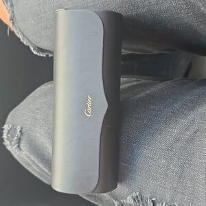 Leather Cartier sunglass case